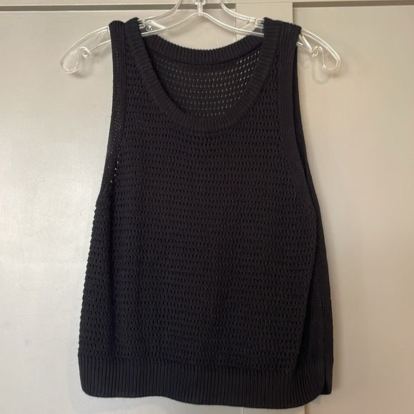 black sweater tank / lightweight / like new / M - Picture 2 of 9